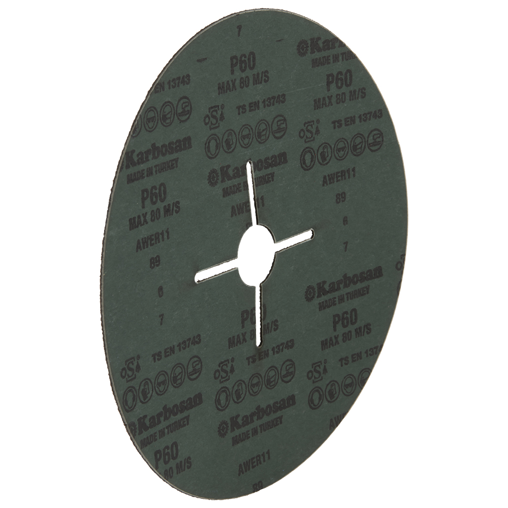 Фибровый шлифовальный круг Karbosan AWER11