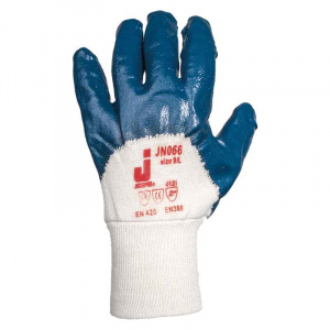 Перчатки для тяжелой работы с нитриловым покрытием на 3/4 JETA SAFETY JN066
