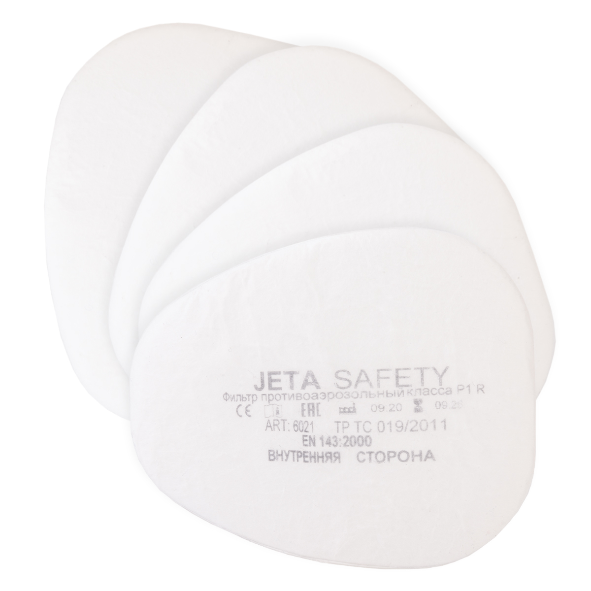 Предфильтры от пыли и аэрозолей P1 R (4 шт.) JETA SAFETY 6021